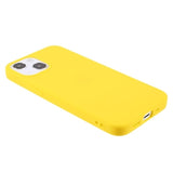 Anti-Fingeraftryk Mat iPhone 13 Mini TPU Cover - Gul