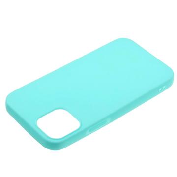 Anti-Fingeraftryk Mat iPhone 14 TPU Cover - Babyblå