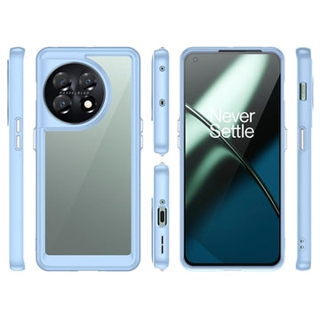 Anti-Shock OnePlus 11 Hybrid Cover - Blå / Klar
