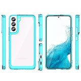 Anti-Shock Samsung Galaxy S23+ 5G Hybrid Cover - Blå / Klar