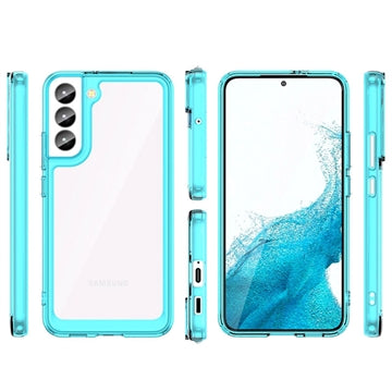 Anti-Shock Samsung Galaxy S23+ 5G Hybrid Cover - Blå / Klar