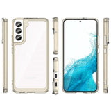 Anti-Shock Samsung Galaxy S23+ 5G Hybrid Cover - Grå / Klar