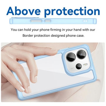 Xiaomi Redmi Note 14 4G Anti-Shock Hybrid Cover (Open Box - Fantastisk stand) - Blå