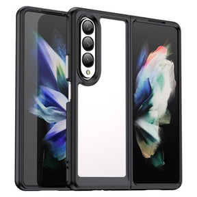 Anti-Shock Samsung Galaxy Z Fold4 Hybrid Cover - Sort / Klar