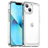 iPhone 14 Plus Anti-Shock Hybrid Cover - Gennemsigtig