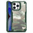 iPhone 15 Pro Max Anti-Shock Hybrid Cover - Camouflage - Grøn