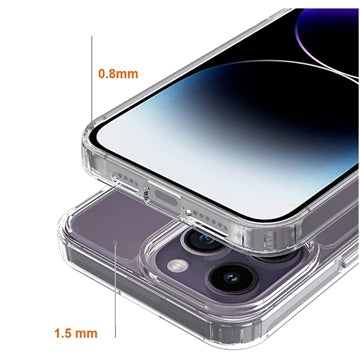 iPhone 15 Pro Max Anti-Shock Hybrid Cover - Gennemsigtig