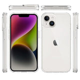 iPhone 15 Anti-Shock Hybrid Cover - Gennemsigtig