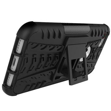 Anti-Slip iPhone 7/8/SE (2020)/SE (2022) Hybrid Cover - Sort
