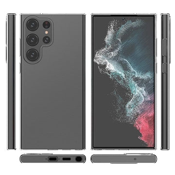 Skridsikkert Samsung Galaxy S23 Ultra 5G TPU Cover - Gennemsigtig