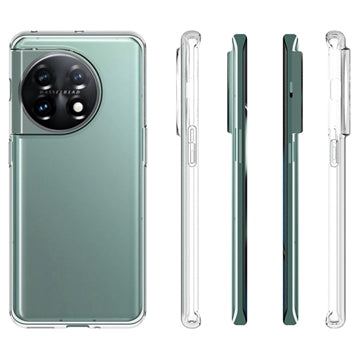 Skridsikker OnePlus 11 TPU Cover - Gennemsigtig