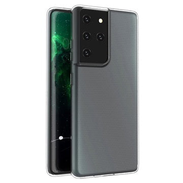 Skridsikkert Samsung Galaxy S21 Ultra 5G TPU Cover - Gennemsigtig