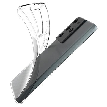 Skridsikkert Samsung Galaxy S21 Ultra 5G TPU Cover - Gennemsigtig