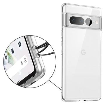 Skridsikker Google Pixel 7 Pro TPU Cover - Gennemsigtig