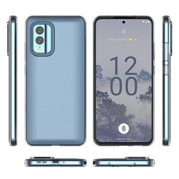 Skridsikker Nokia X30 TPU Cover - Gennemsigtig