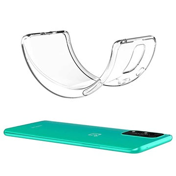 Skridsikker OnePlus 8T TPU Cover - Gennemsigtig