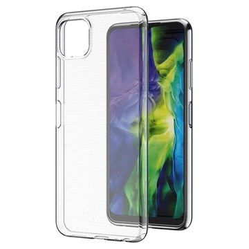 Skridsikker Samsung Galaxy A22 5G, Galaxy F42 5G TPU Cover - Gennemsigtig