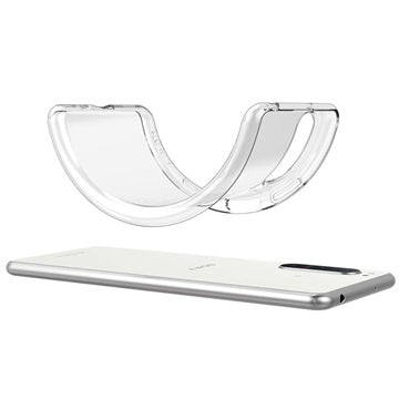 Skridsikker Sony Xperia 5 II TPU Cover - Gennemsigtig