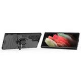 Samsung Galaxy S23 Ultra 5G Hybrid Cover med Ring Holder - Sort