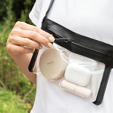 Araree Aquaproof Cross Pack vandtæt taske - Gennemsigtig / Sort