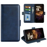 Asus ROG Phone 9 Pro pungetui med magnetisk lukning - kalvetekstur - blå
