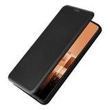 Asus Zenfone 11 Ultra Flip Cover - Karbonfiber - Sort