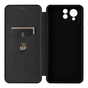 Asus Zenfone 11 Ultra Flip Cover - Karbonfiber - Sort