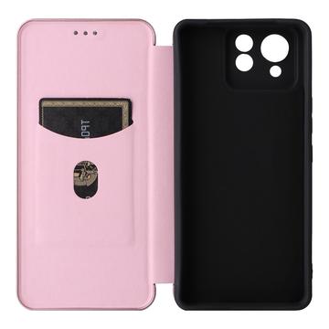 Asus Zenfone 11 Ultra Flip Cover - Karbonfiber - Rødguld