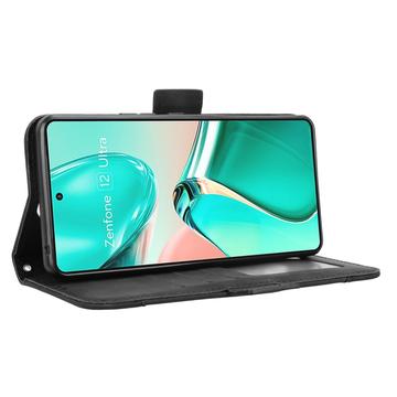 Asus Zenfone 12 Ultra Kortholder Pung Etui - Sort