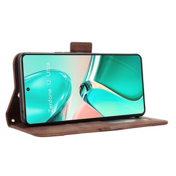 Asus Zenfone 12 Ultra Kortholder Pung Etui - Brun