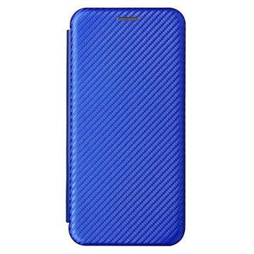 Asus Zenfone 8 Flip Cover - Karbonfiber - Blå