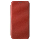 Asus Zenfone 9 Flip Cover - Karbonfiber - Brun
