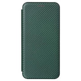 Asus Zenfone 9 Flip Cover - Karbonfiber - Grøn