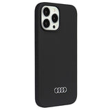iPhone 13 Pro Max Audi Metal Logo Silikone Cover - Sort