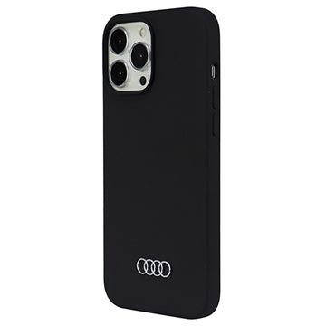 iPhone 13 Pro Max Audi Metal Logo Silikone Cover - Sort