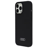 iPhone 13 Pro Max Audi Metal Logo Silikone Cover - Sort