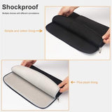Aurora Sleeve med lomme til bærbar computer - 13"/13.3"/14" - mørkeblå