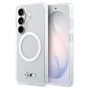 Samsung Galaxy S26 BMW M IML Metal Logo Magnetisk Hybrid Cover - Gennemsigtig