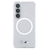 Samsung Galaxy S26 BMW M IML Metal Logo Magnetisk Hybrid Cover - Gennemsigtig
