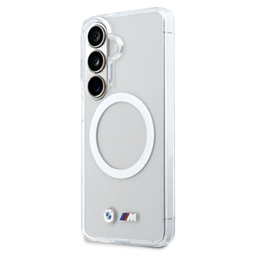 Samsung Galaxy S26 BMW M IML Metal Logo Magnetisk Hybrid Cover - Gennemsigtig