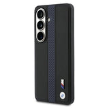 Samsung Galaxy S26 BMW M Perforated Stripes and Metal Logo magnetisk cover - blå / sort