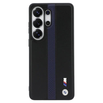 Samsung Galaxy S26 Ultra BMW M Perforated Stripes and Metal Logo magnetisk cover - blå / sort