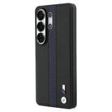 Samsung Galaxy S26 Ultra BMW M Perforated Stripes and Metal Logo magnetisk cover - blå / sort