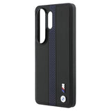 Samsung Galaxy S26 Ultra BMW M Perforated Stripes and Metal Logo magnetisk cover - blå / sort