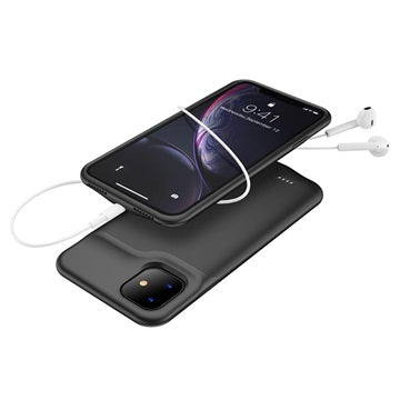 iPhone 11 Backup Battericover - 6000mAh - Sort
