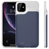 iPhone 11 Backup Battericover - 6000mAh - Mörkblå / Grå