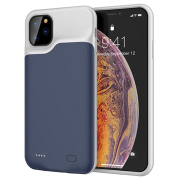 iPhone 11 Pro Backup Battericover - 5200mAh - Mørkeblå / Grå