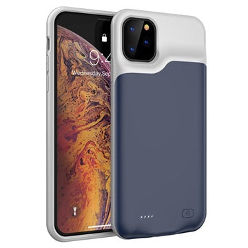 iPhone 11 Pro Backup Battericover - 5200mAh - Mørkeblå / Grå