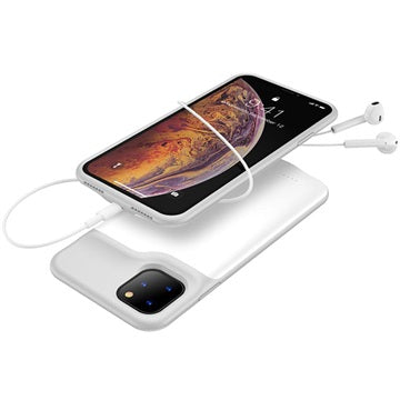 iPhone 11 Pro Backup Battericover - 5200mAh - Hvid / Grå