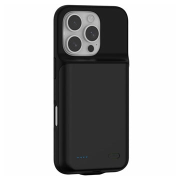 iPhone 16 Pro Backup Battericover - 7000mAh - Sort